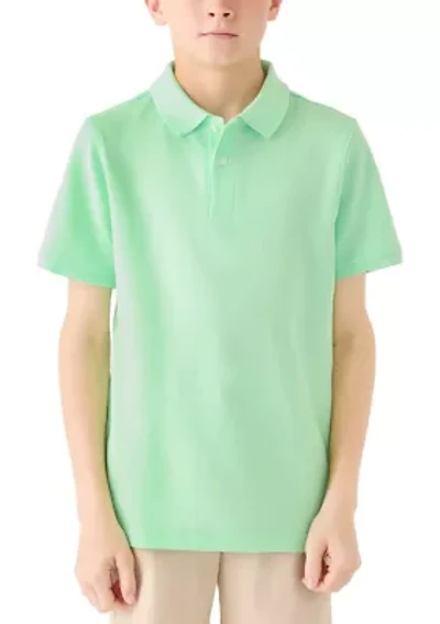 Boys 8-20 Solid Piqué Polo Shirt