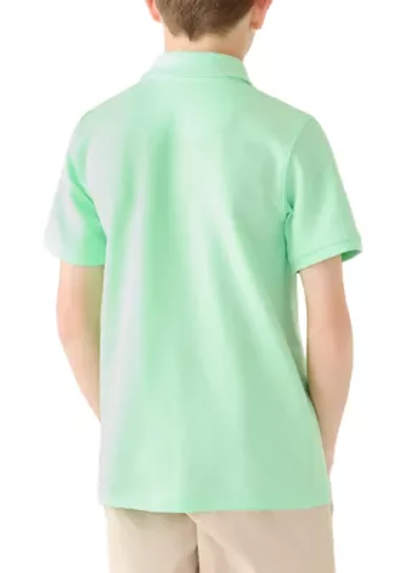 Boys 8-20 Solid Piqué Polo Shirt