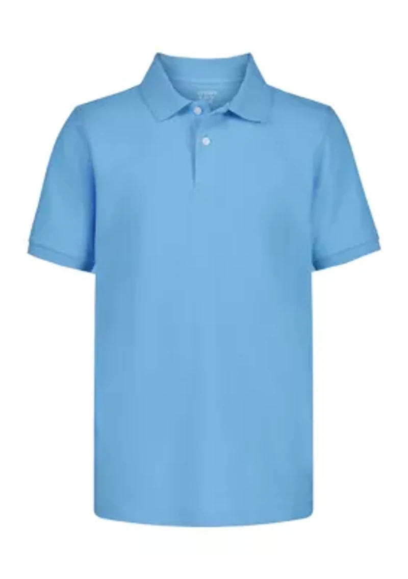 Boys 8-20 Solid Piqué Polo Shirt