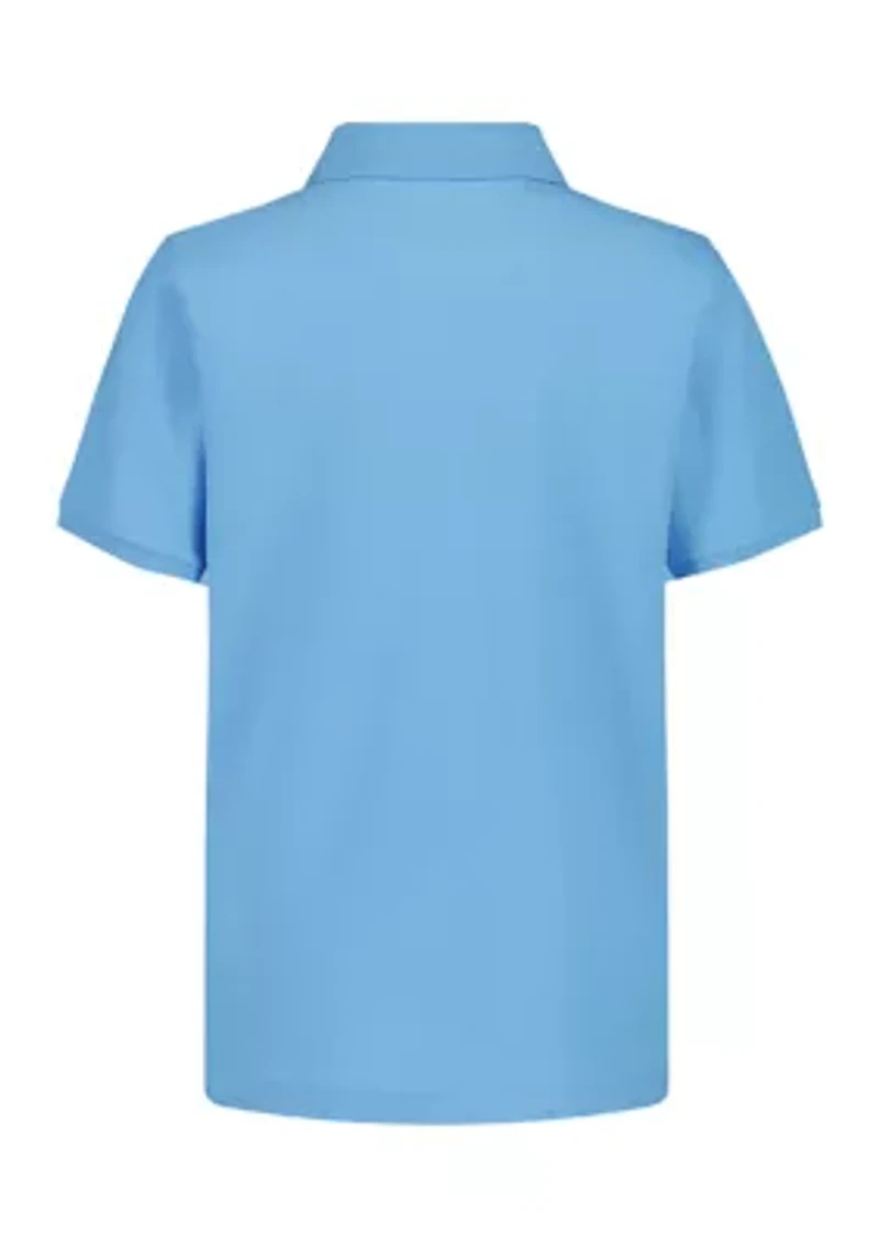 Boys 8-20 Solid Piqué Polo Shirt