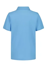 Boys 8-20 Solid Piqué Polo Shirt