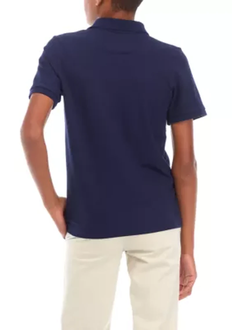 Boys 8-20 Short Sleeve Solid Polo Shirt