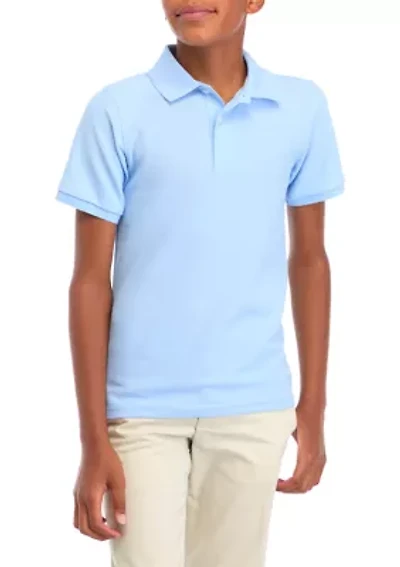 Boys 8-20 Short Sleeve Solid Polo Shirt