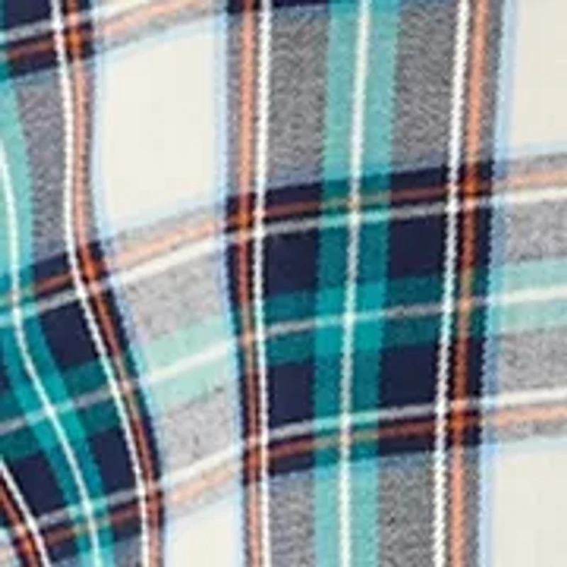 Boys 8-20 Long Sleeve Woven Brushed Twill Tartan Plaid Shirt