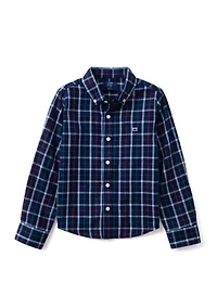 Boys 4-7 Woven Brushed Twill Button Down Shirt