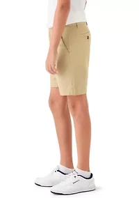 Boys 8-20 7-Inch Flat Front Twill Shorts