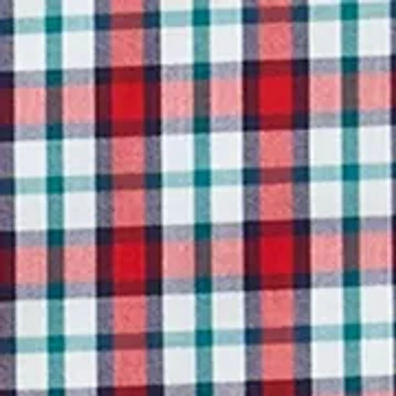 Boys 4-7 Long Sleeve Poplin Plaid Shirt