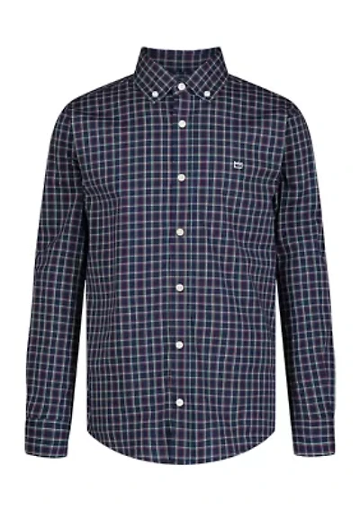 Boys 8-20 Printed Poplin Shirt