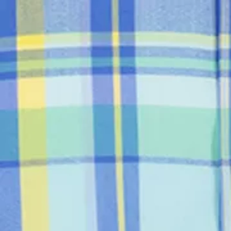 Boys 8-20 Husky Summer Plaid Poplin Shirt