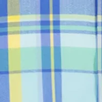 Boys 8-20 Husky Summer Plaid Poplin Shirt