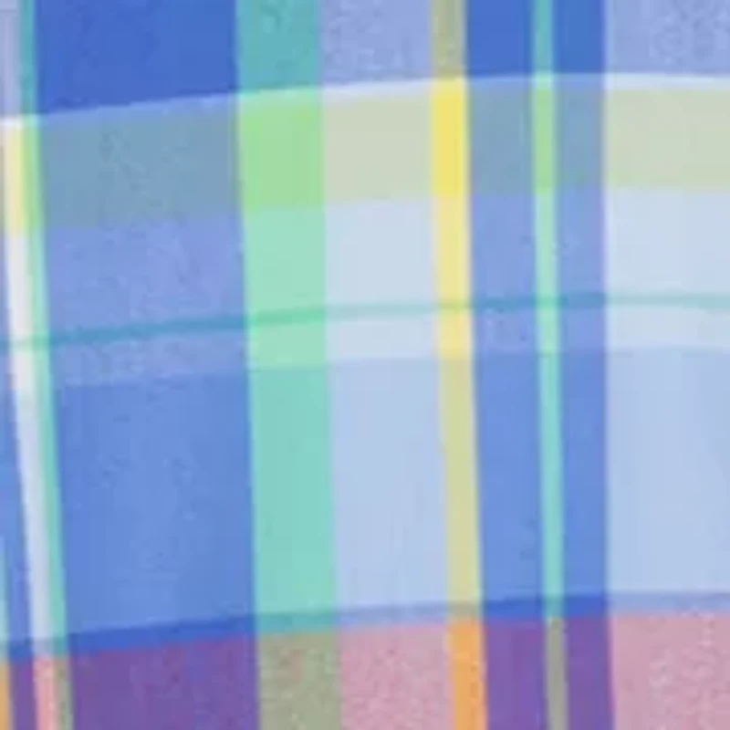 Boys 4-7 Summer Plaid Poplin Shirt