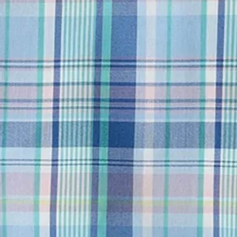Boys 4-7 Coastal Plaid Poplin Shirt