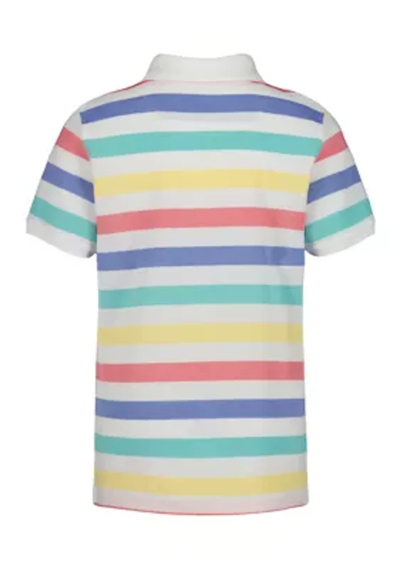 Boys 8-20 Short Sleeve Striped Polo Shirt