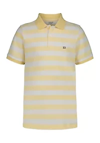 Boys 4-7 Varsity Striped Lacoste Piqué Polo Shirt