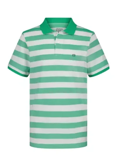 Boys 8-20 Stripe Piqué Polo Shirt