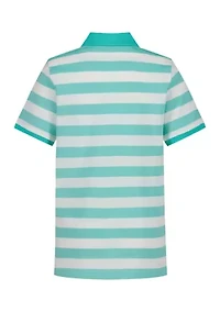 Boys 8-20 Varsity Stripe Pique Polo Shirt