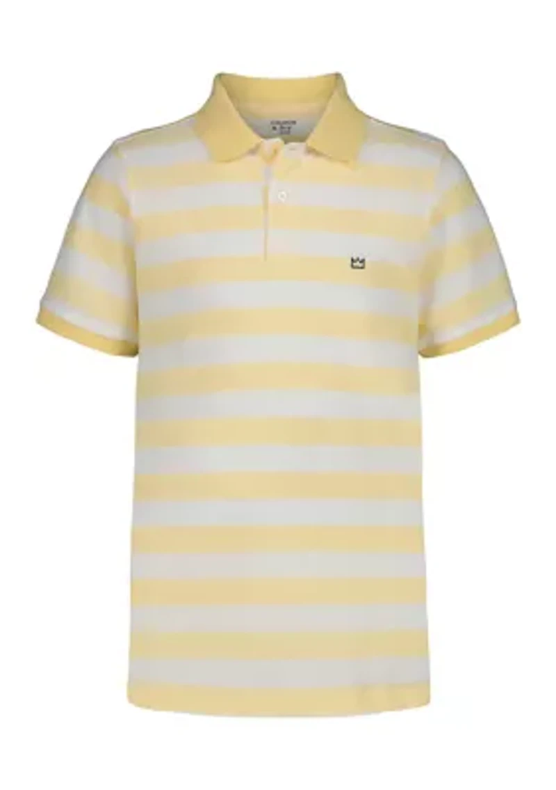 Boys 8-20 Varsity Striped Lacoste Piqué Polo Shirt