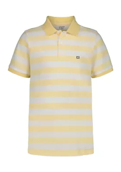 Boys 8-20 Varsity Striped Lacoste Piqué Polo Shirt