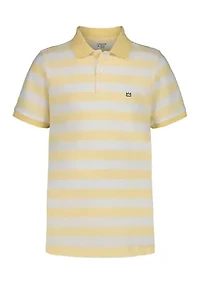 Boys 8-20 Varsity Striped Lacoste Piqué Polo Shirt