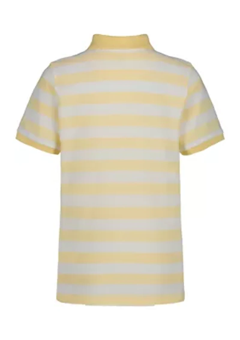 Boys 8-20 Varsity Striped Lacoste Piqué Polo Shirt