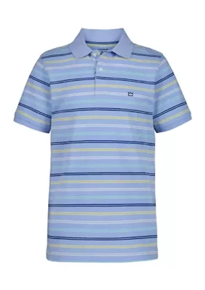 Boys 8-20 Double Stripe Piqué Polo Shirt