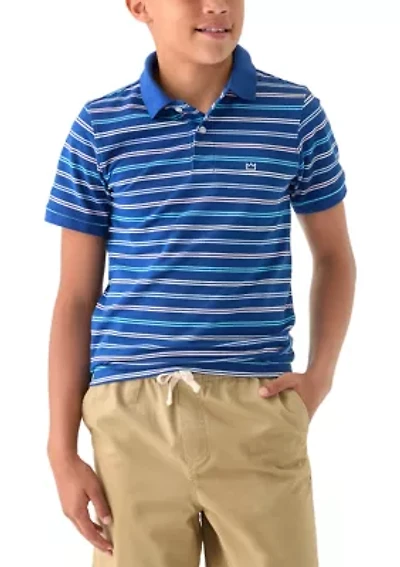 Boys 8-20 Double Stripe Piqué Polo Shirt