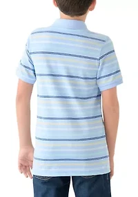 Boys 8-20 Double Stripe Piqué Polo Shirt