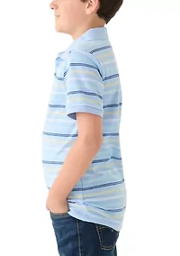 Boys 8-20 Double Stripe Piqué Polo Shirt