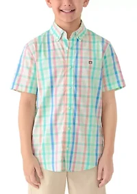 Boys 8-20 Husky Plaid Shirt