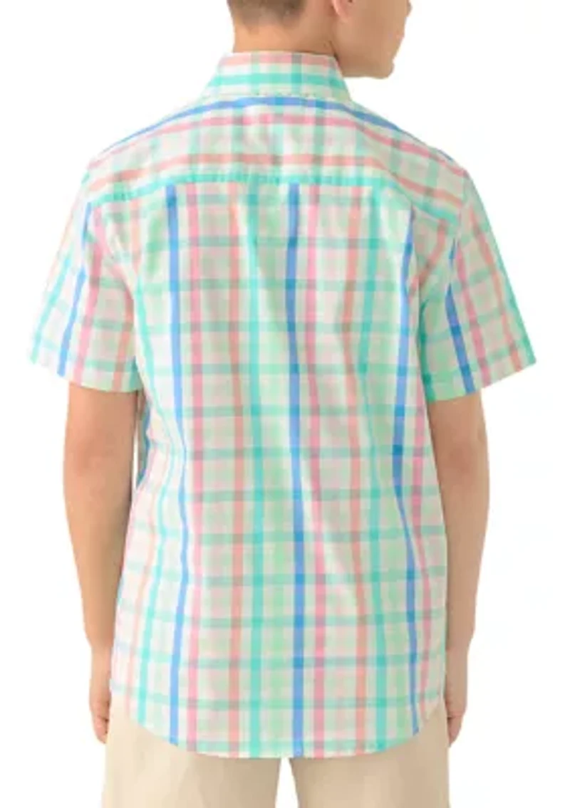 Boys 8-20 Husky Plaid Shirt