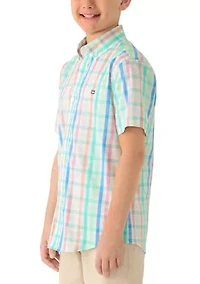 Boys 8-20 Husky Plaid Shirt