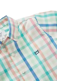 Boys 4-7 Plaid Woven Shirt