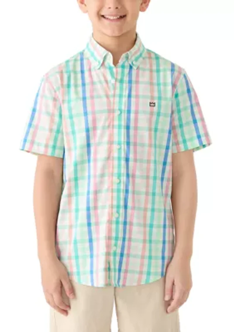 Boys 8-20 Plaid Woven Shirt