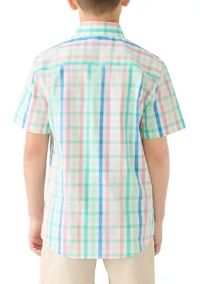 Boys 8-20 Plaid Woven Shirt