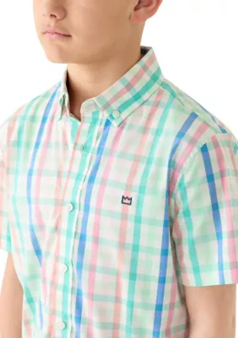 Boys 8-20 Plaid Woven Shirt