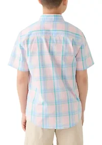 Boys 8-20 Husky Plaid Woven Shirt