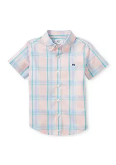 Boys 4-7 Plaid Woven Shirt