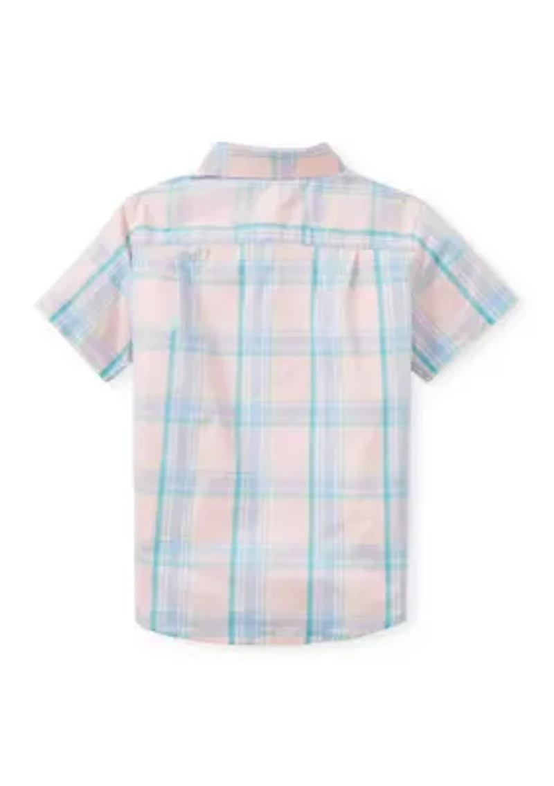Boys 4-7 Plaid Woven Shirt