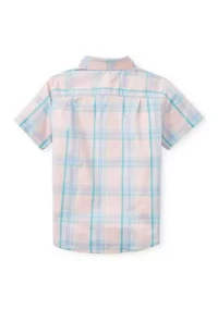 Boys 4-7 Plaid Woven Shirt