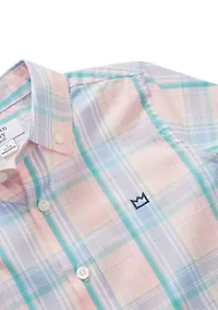 Boys 4-7 Plaid Woven Shirt