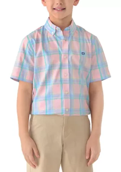 Boys 8-20 Plaid Woven Shirt