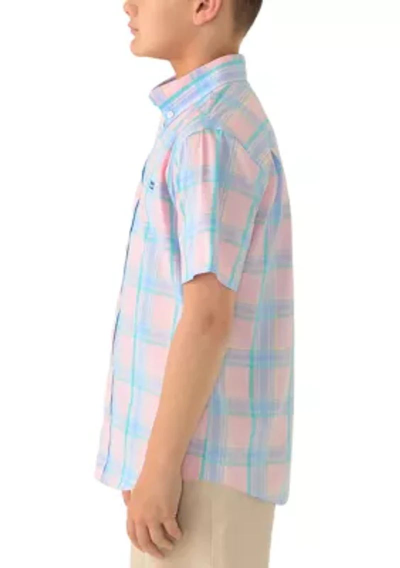 Boys 8-20 Plaid Woven Shirt