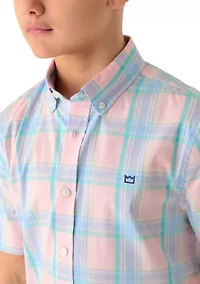 Boys 8-20 Plaid Woven Shirt