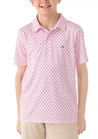Boys 8-20 Anchor Print Polo Shirt