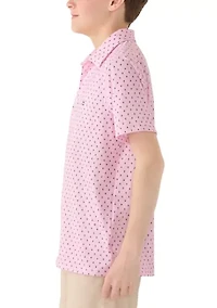Boys 8-20 Anchor Print Polo Shirt