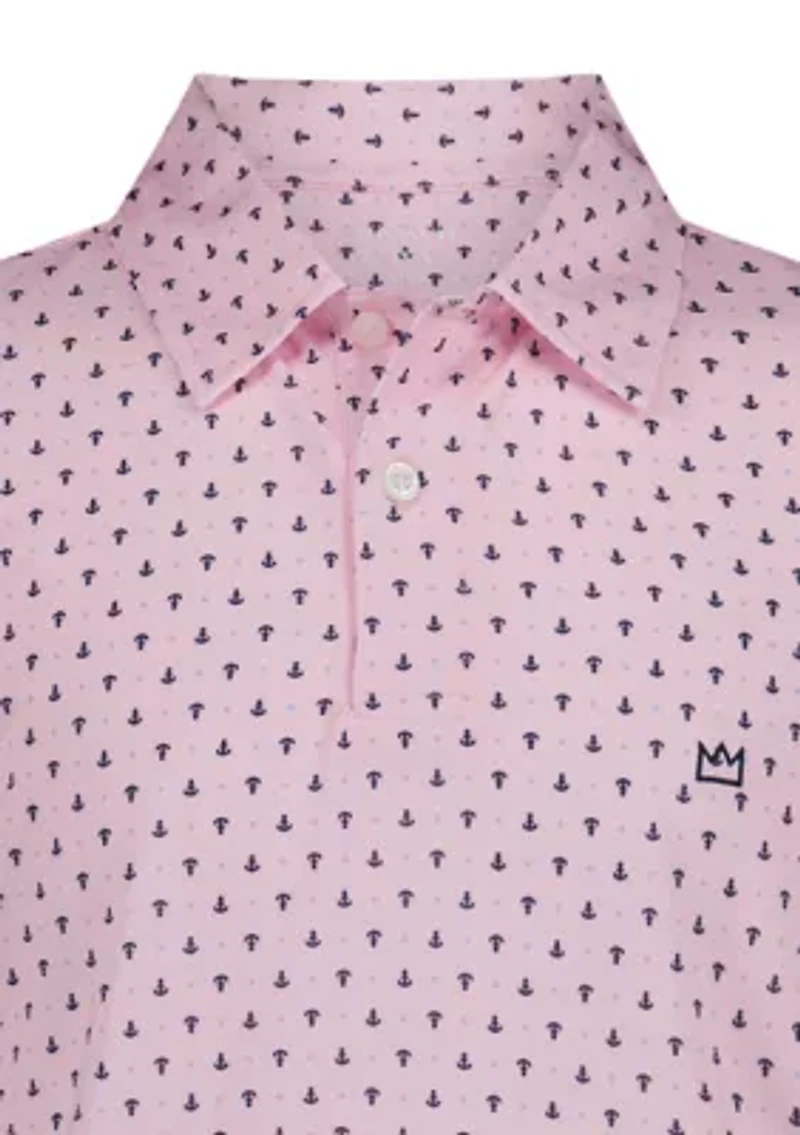 Boys 4-7 Anchor Printed Performance Polo Shirt