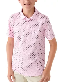 Boys 8-20 Anchor Printed Performance Polo Shirt