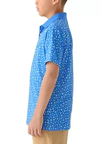 Boys 8-20 Floral Polo Shirt