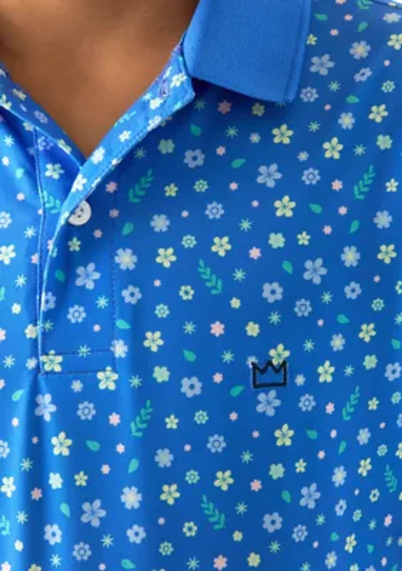 Boys 8-20 Floral Polo Shirt