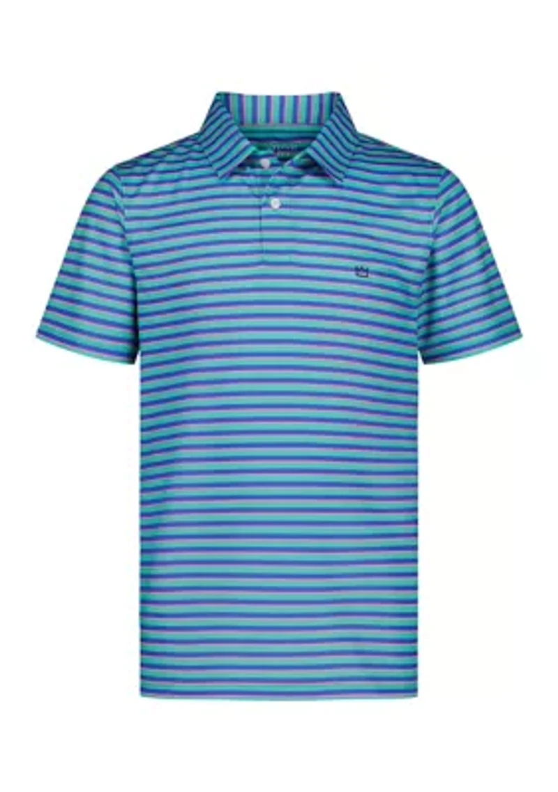 Boys 4-7 Striped Performance Polo Shirt
